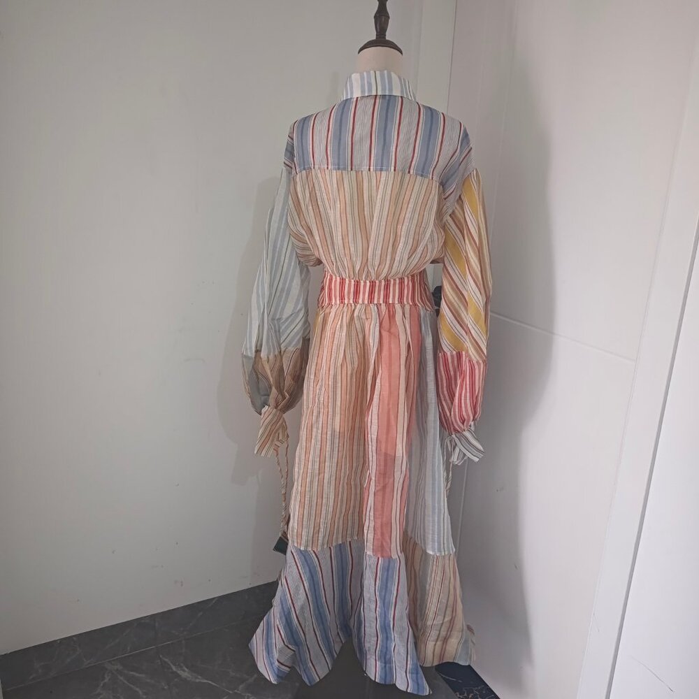 Zimmermann Rebellion Striped Midi Dress - Picture 4 of 13